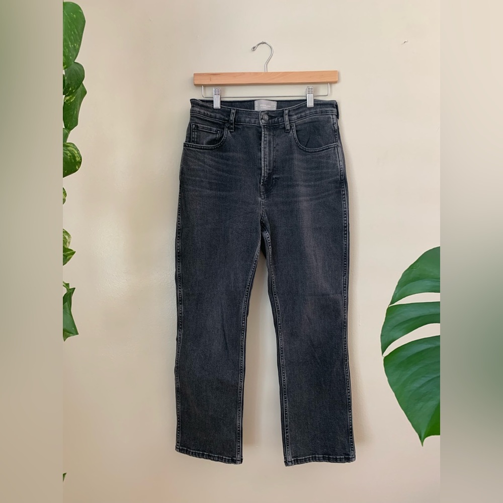 Everlane Cheeky Bootcut Jean Washed Black 29 Crop